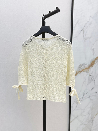 25ss knit hollow cardigan