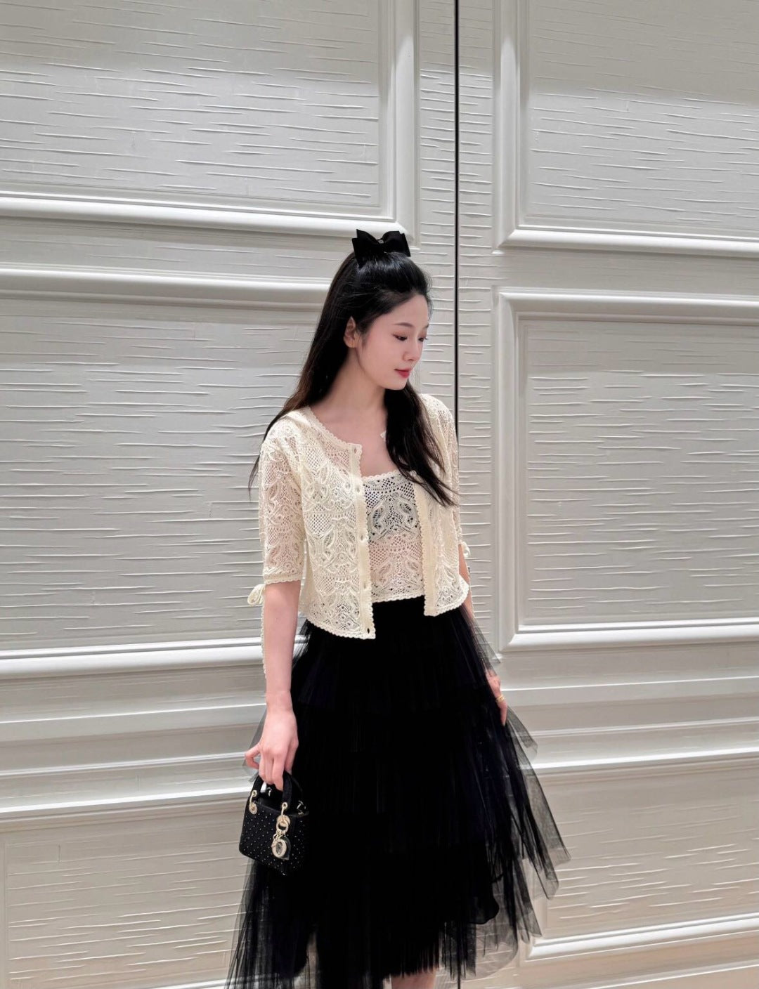 25ss knit hollow cardigan