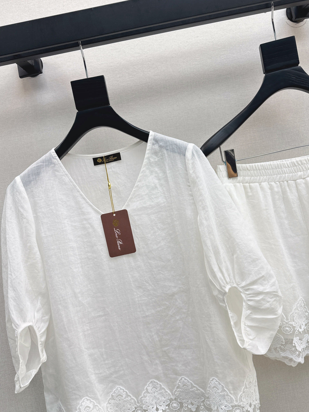 25ss linen lace suit