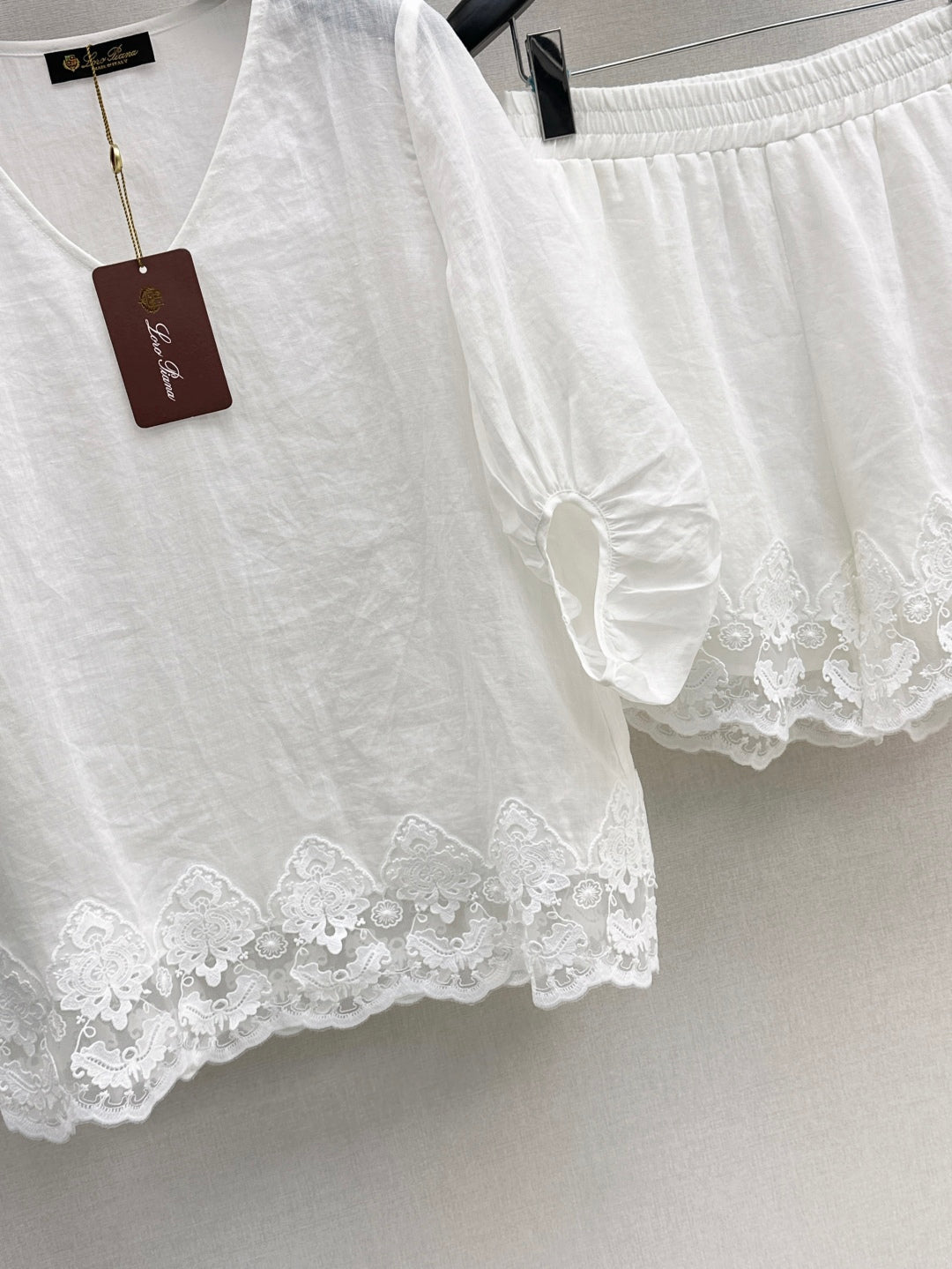 25ss linen lace suit