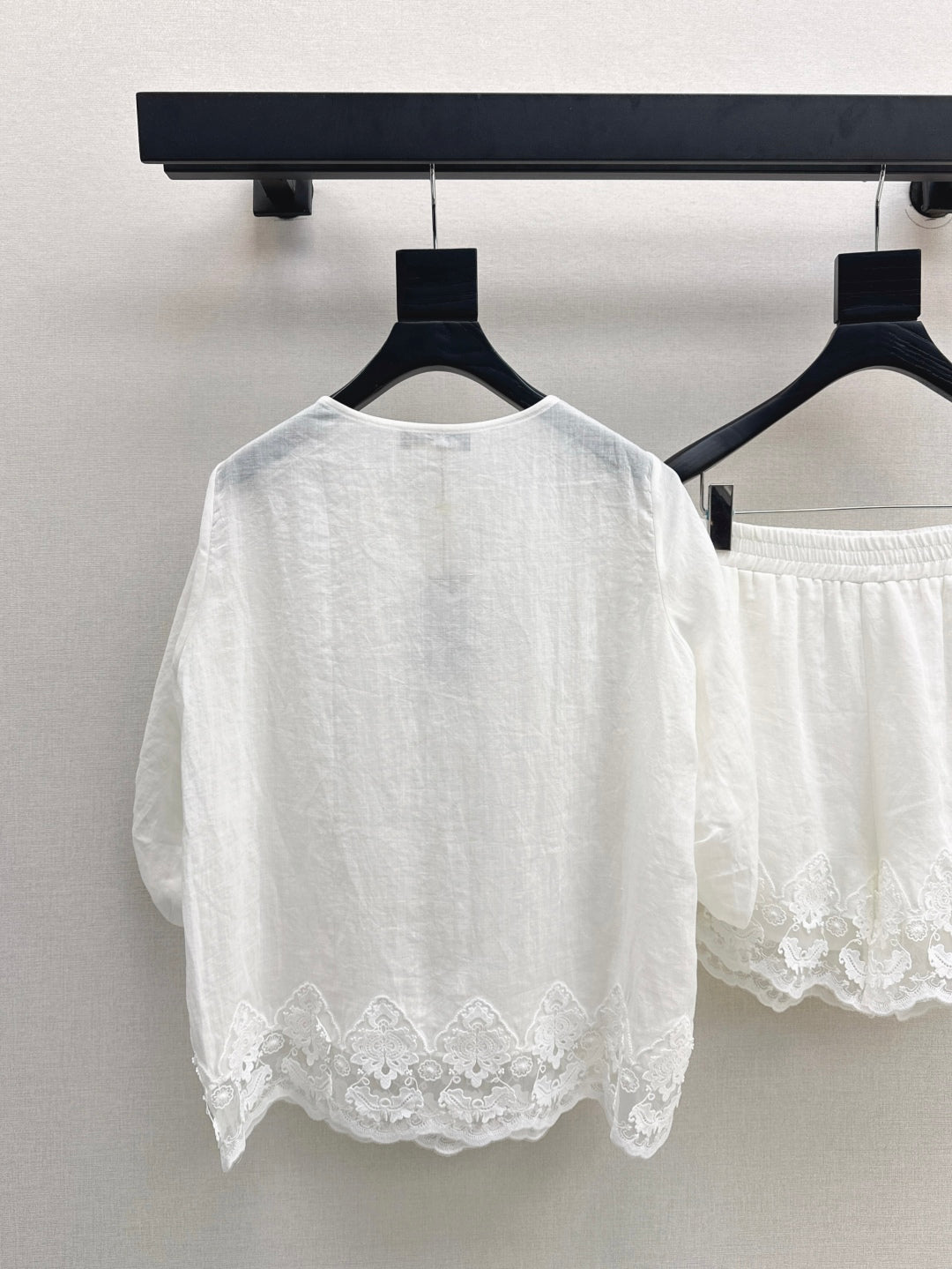 25ss linen lace suit