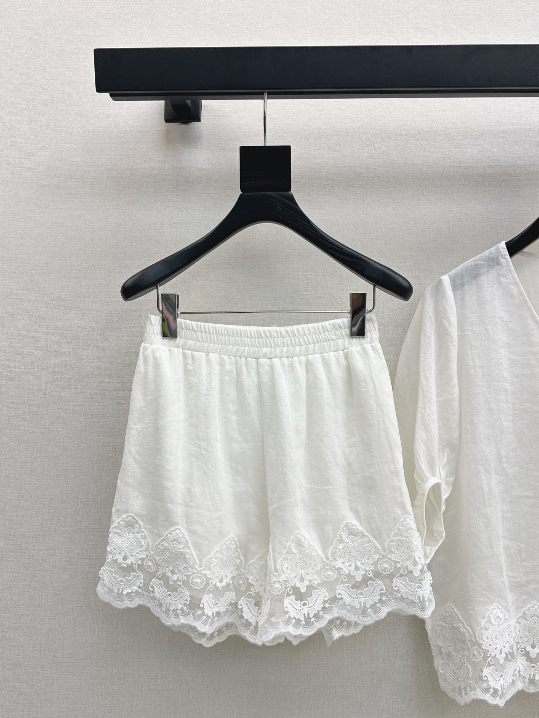 25ss linen lace suit