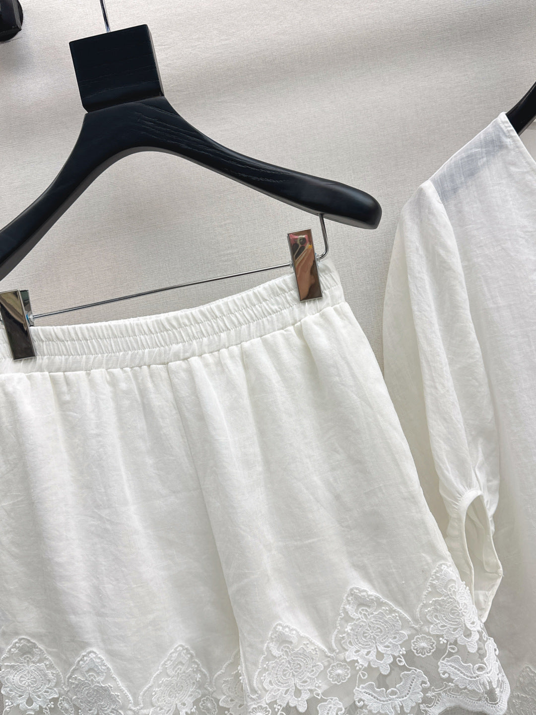 25ss linen lace suit