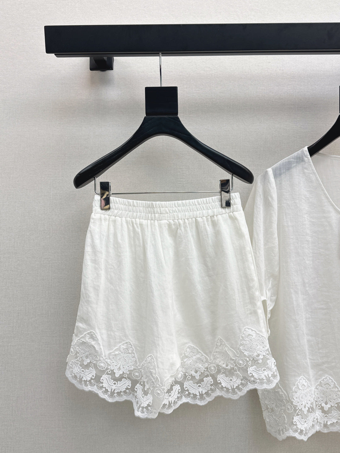 25ss linen lace suit