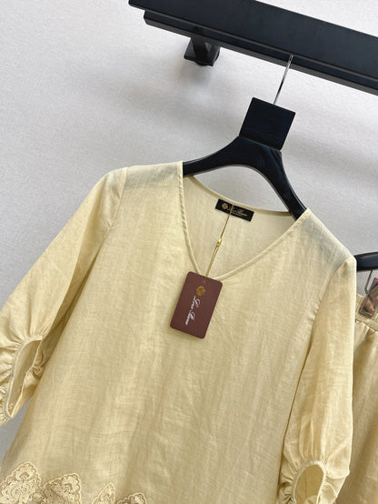 25ss linen lace suit