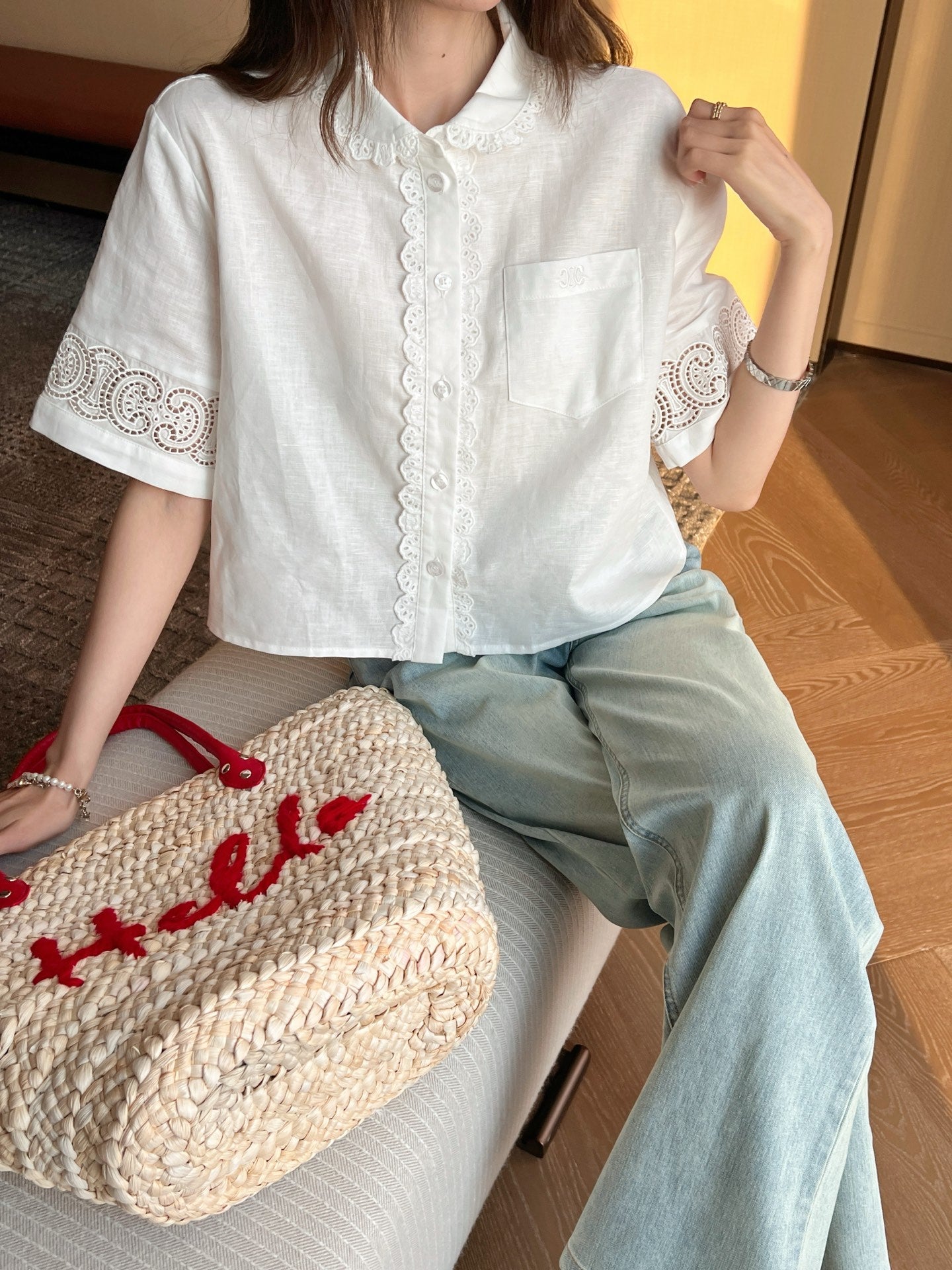 25ss lace shirt