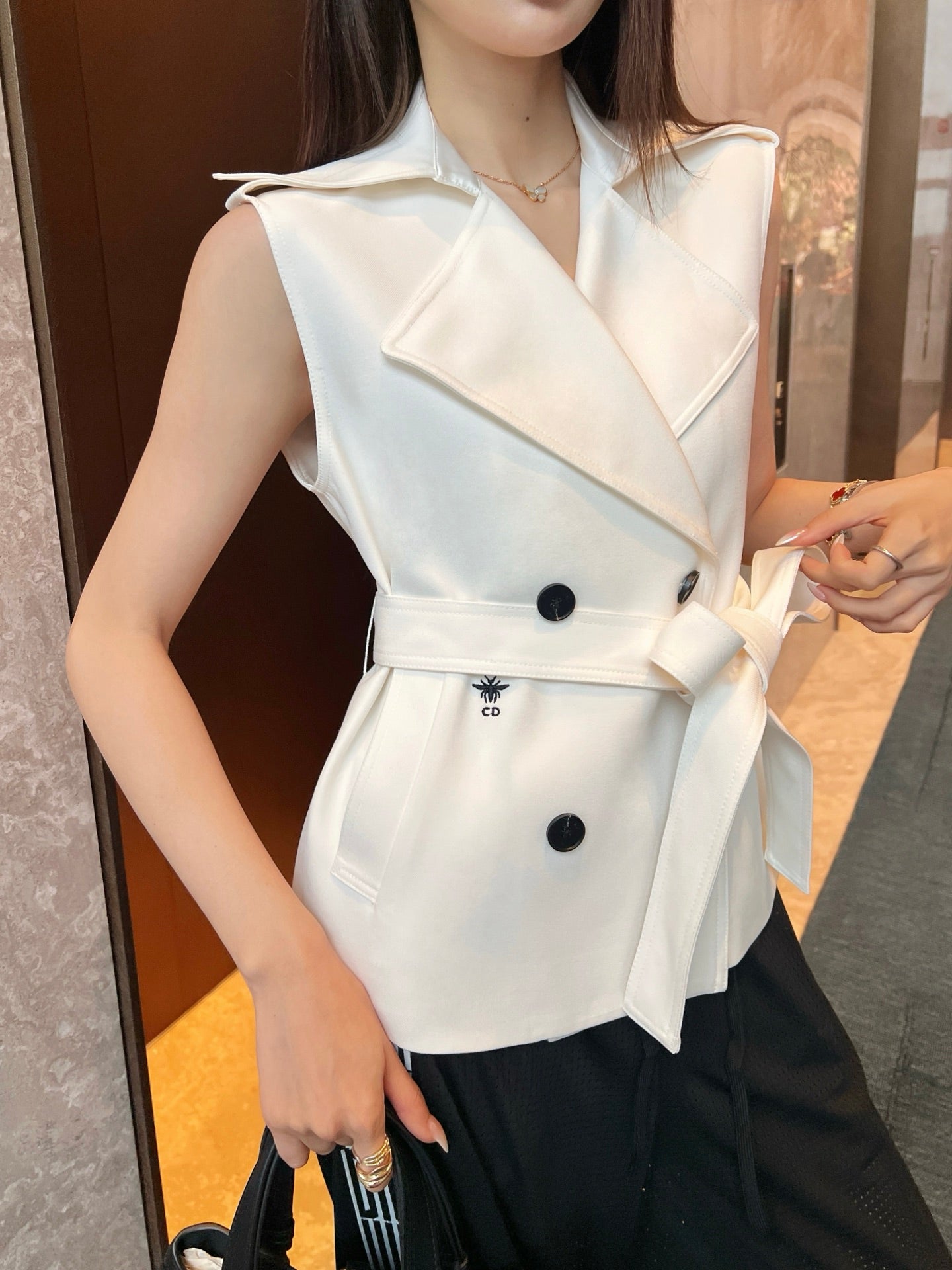 25SS embroidered vest