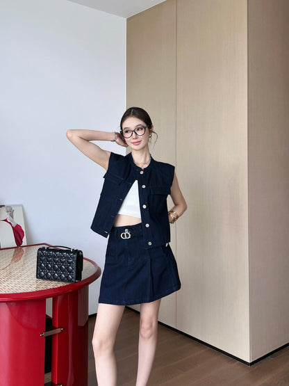 25ss denim skirt