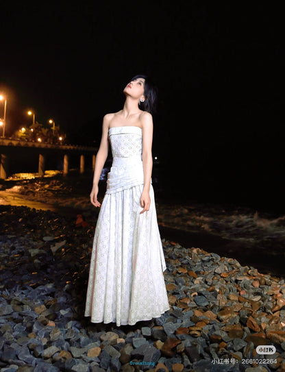 25ss embroidered dress