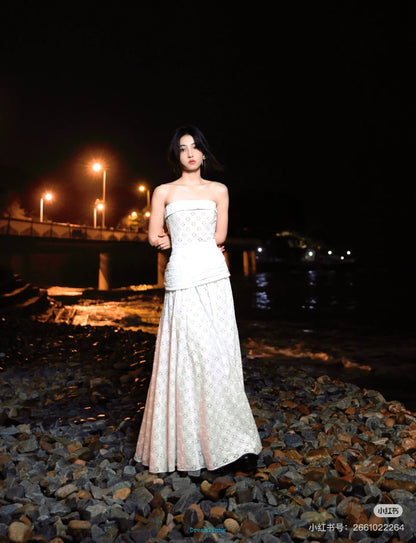 25ss embroidered dress