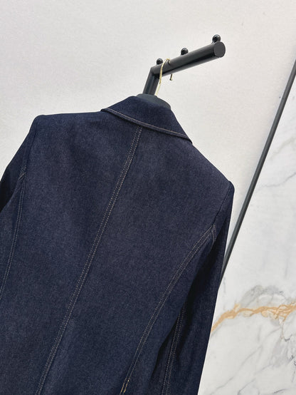 25ss denim blazer