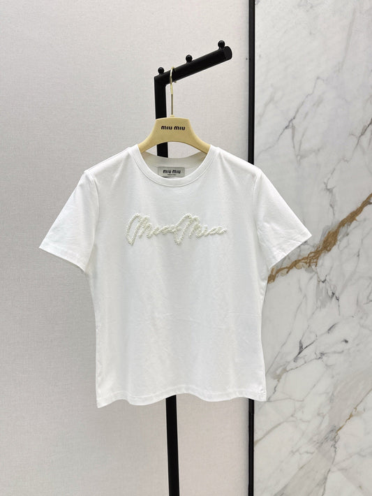 25ss beaded t-shirt