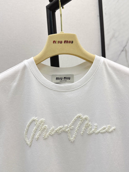 25ss beaded t-shirt