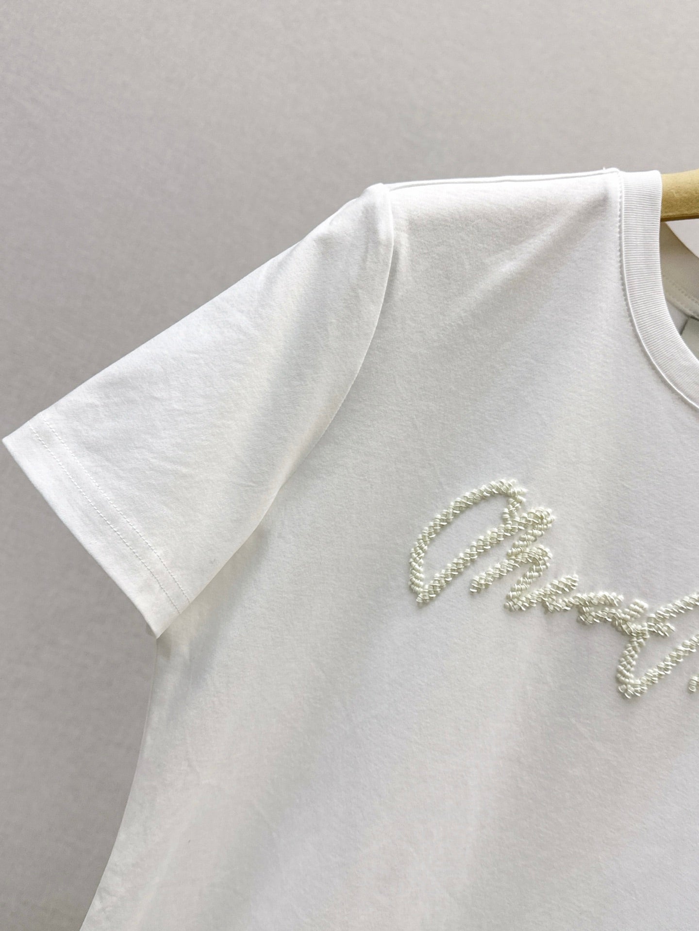 25ss beaded t-shirt
