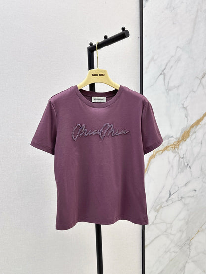 25ss beaded t-shirt