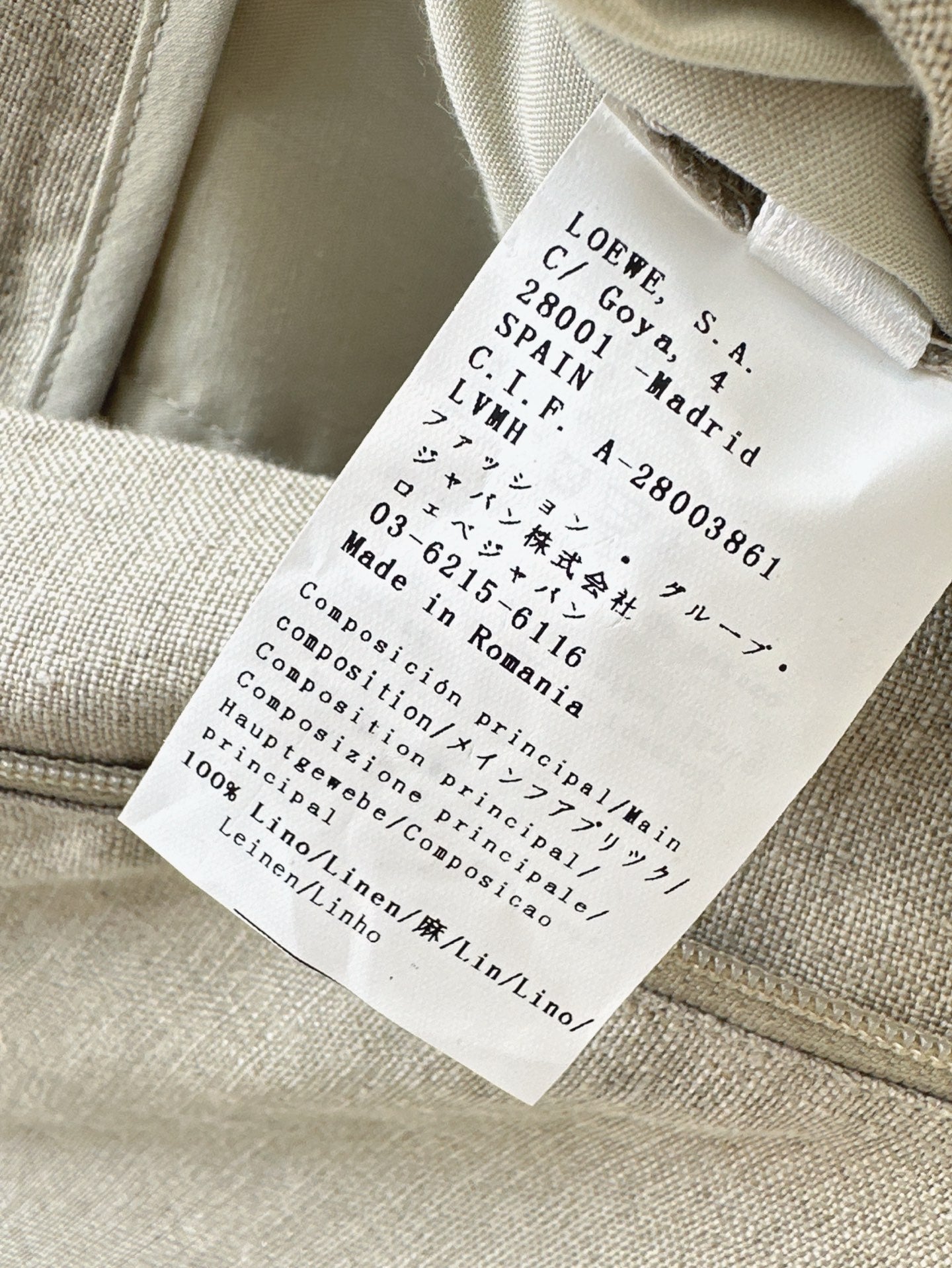 25ss Linen rolled-up pants