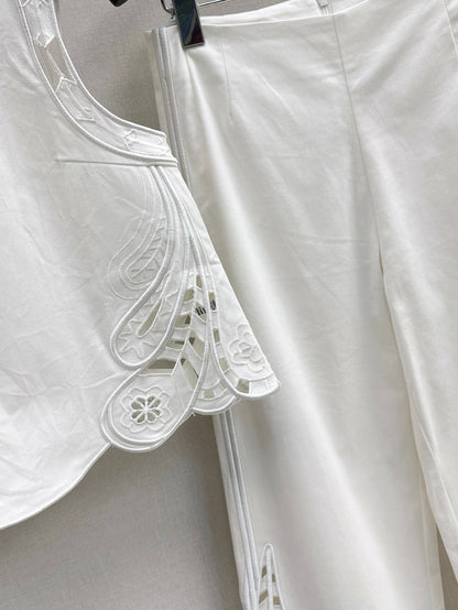 25ss embroidered hollow suit