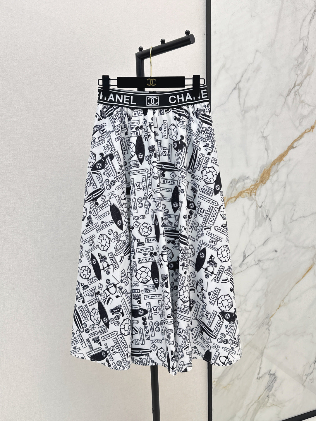 25ss print skirt