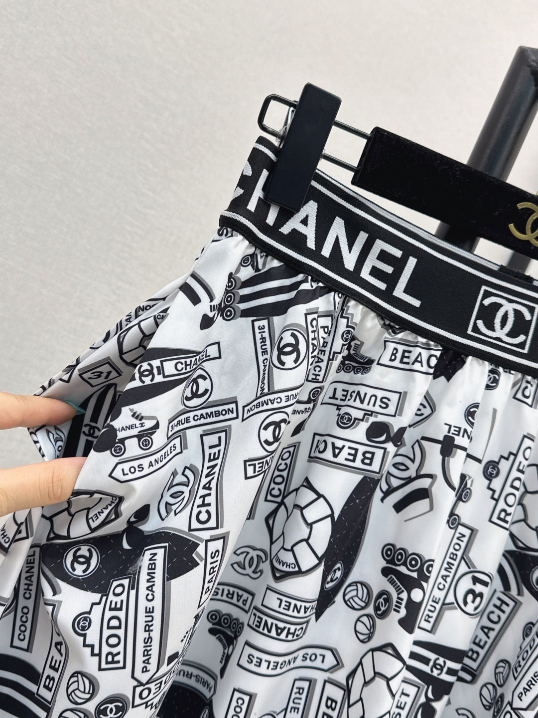 25ss print skirt