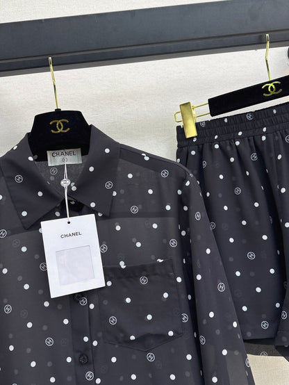 25ss print shirt suit