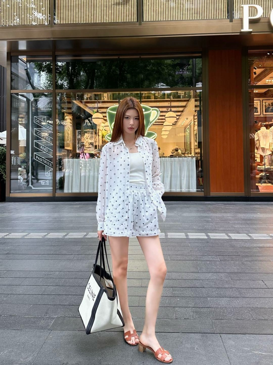 25ss print shirt suit