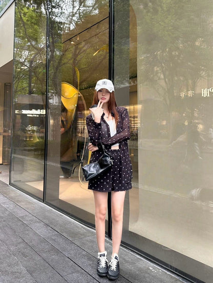 25ss print shirt suit