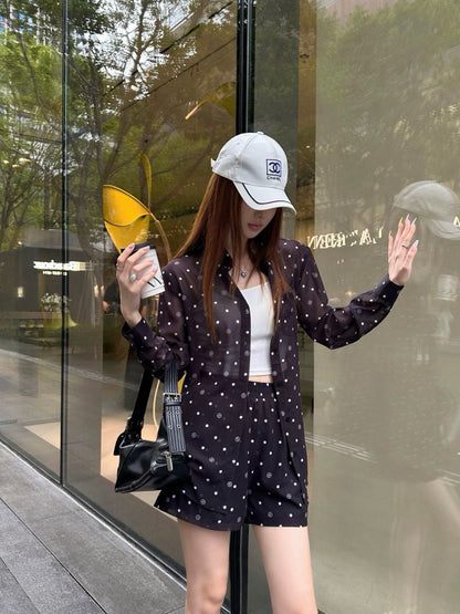 25ss print shirt suit