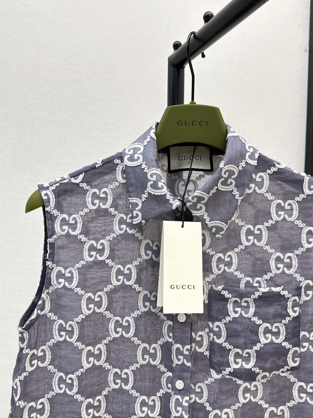 25ss jacquard lace vest