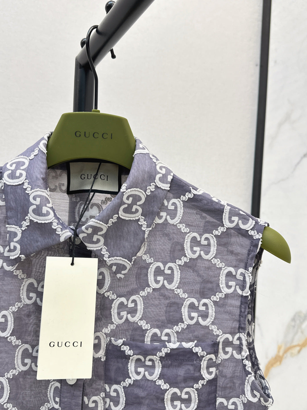 25ss jacquard lace vest