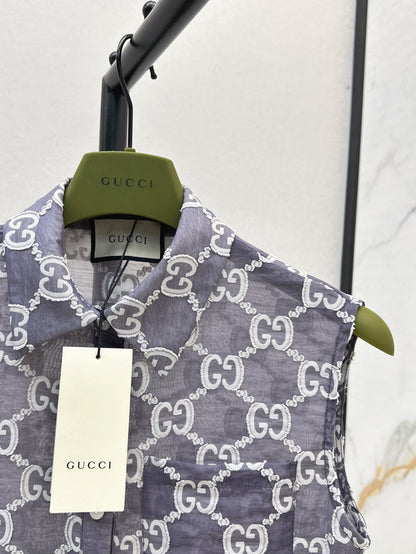 25ss jacquard lace vest