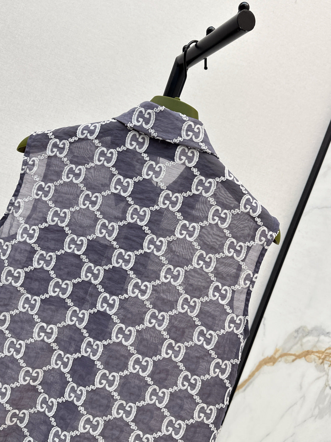 25ss jacquard lace vest