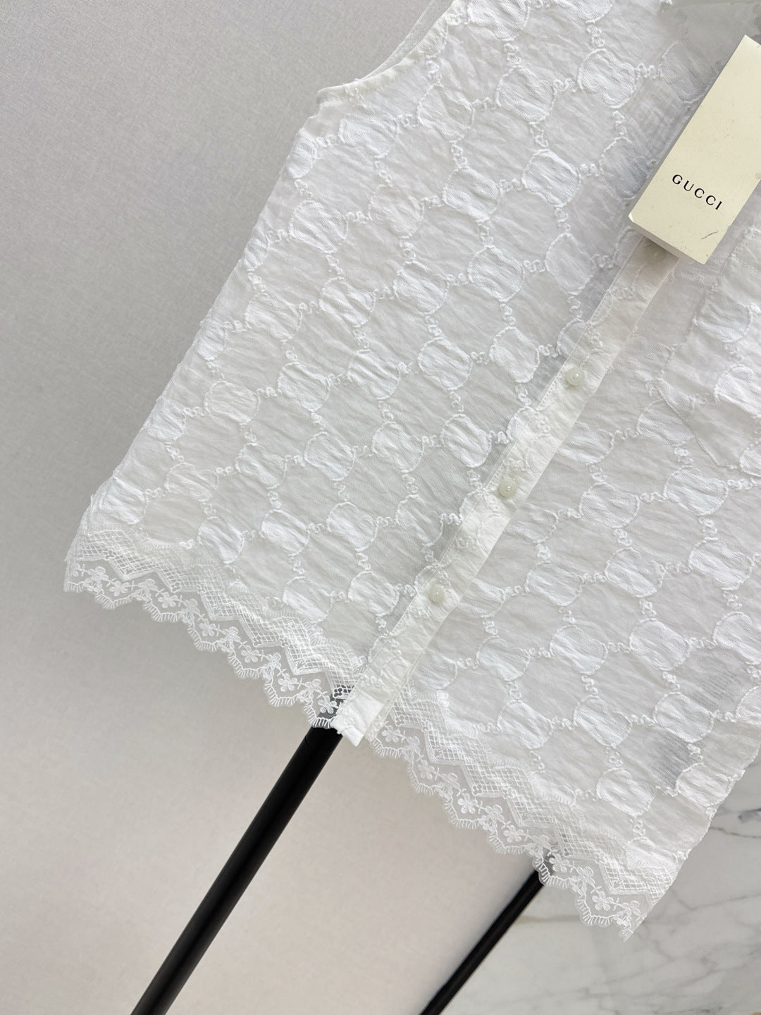 25ss jacquard lace vest