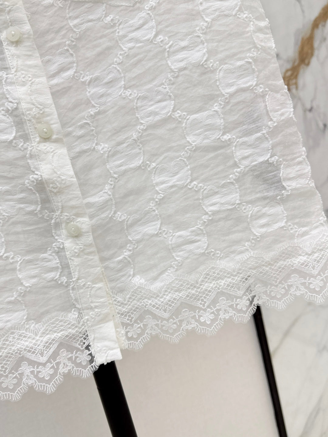 25ss jacquard lace vest