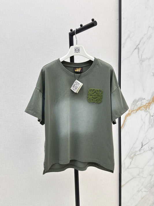 25ss embroidered t-shirt