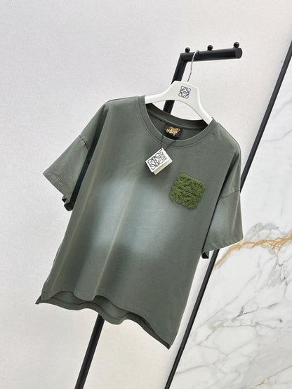 25ss embroidered t-shirt