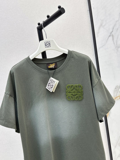 25ss embroidered t-shirt