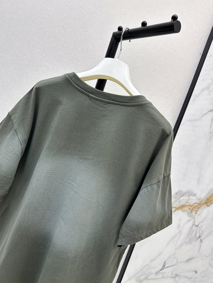 25ss embroidered t-shirt