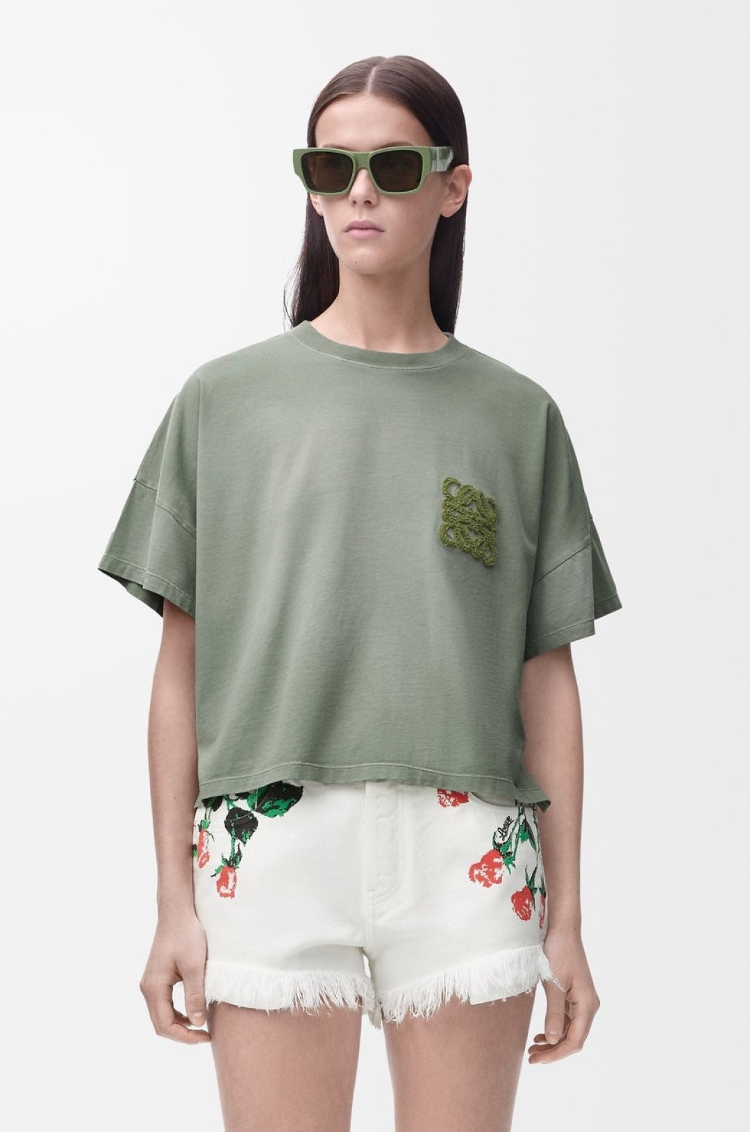 25ss embroidered t-shirt