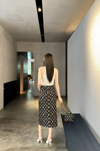 25ss monogram skirt