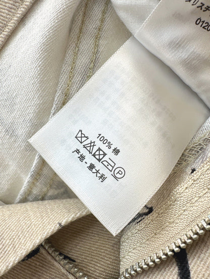 25ss print denim skirt