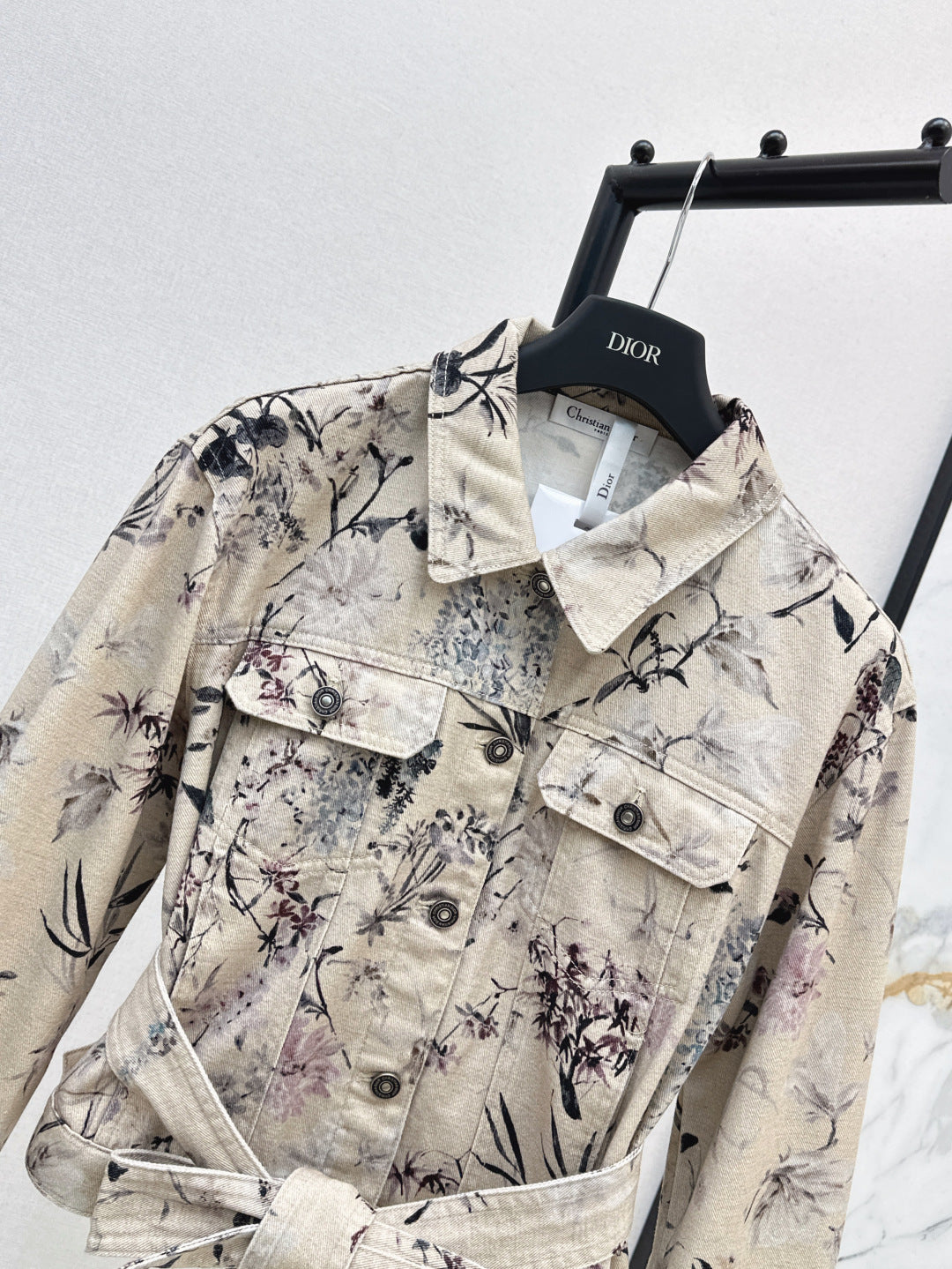 25ss print denim jacket