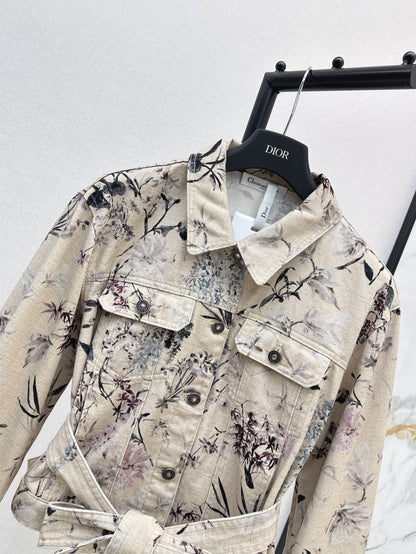 25ss print denim jacket