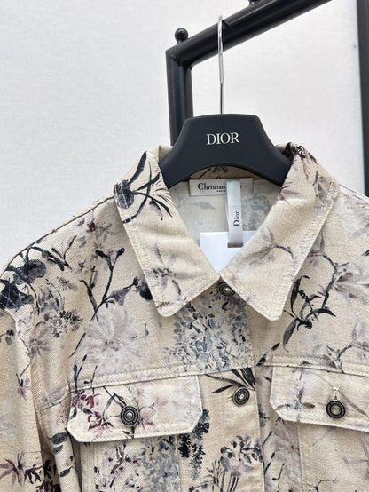 25ss print denim jacket