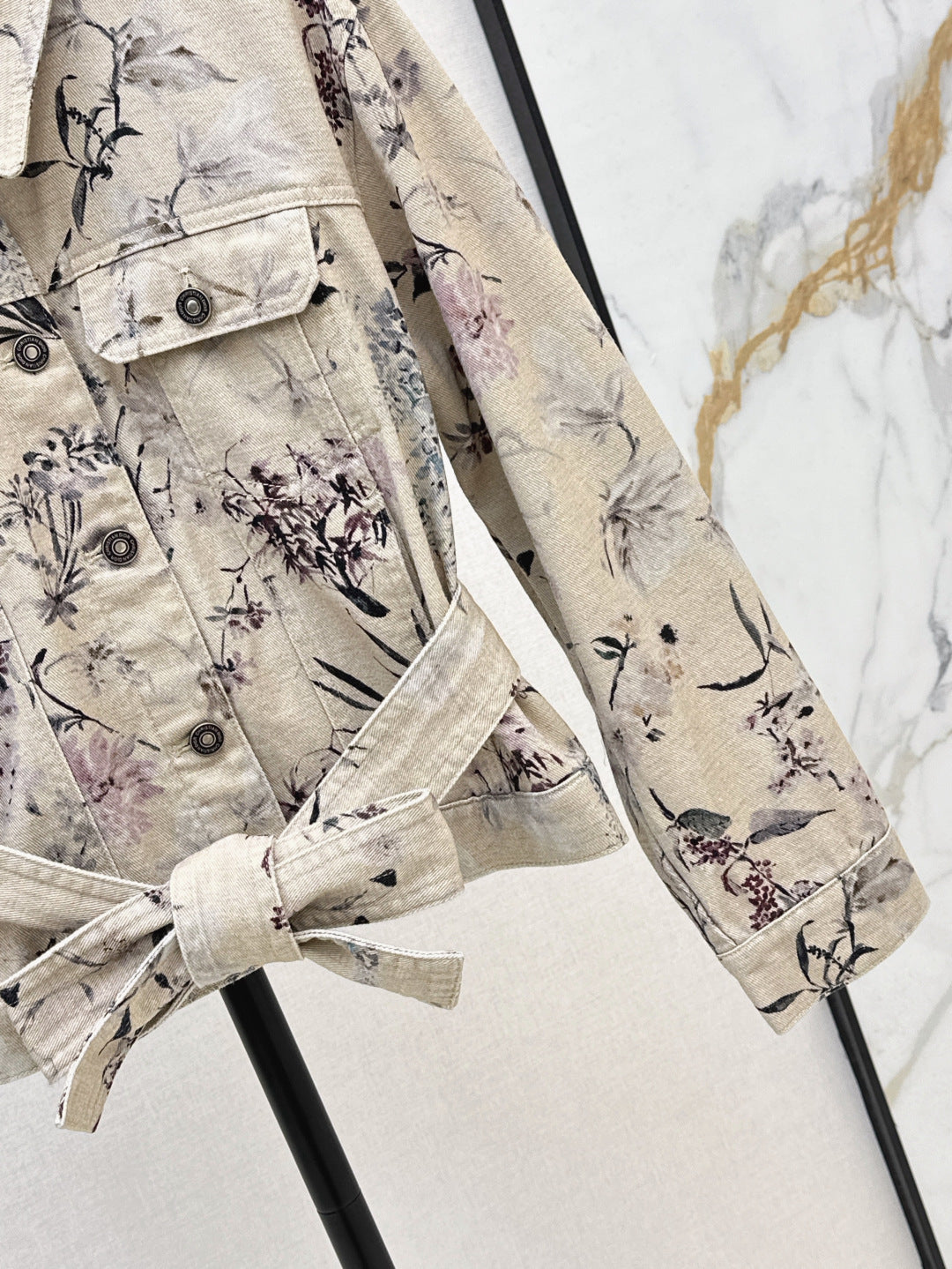 25ss print denim jacket