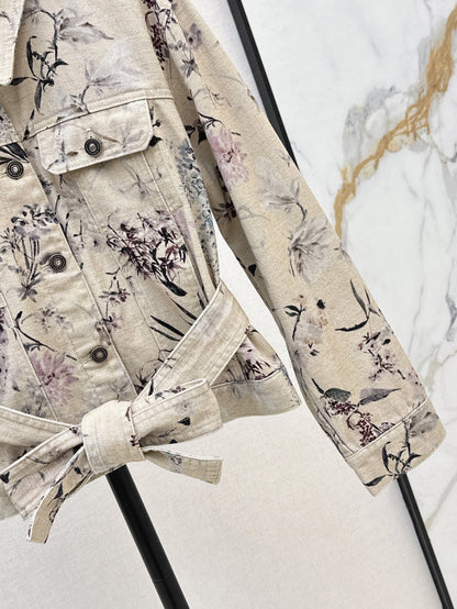 25ss print denim jacket