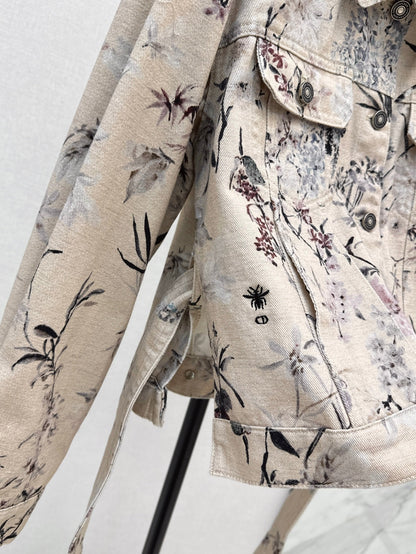 25ss print denim jacket