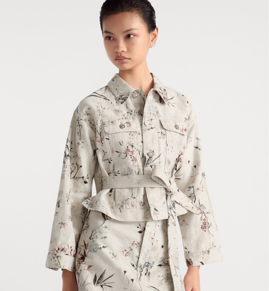 25ss print denim jacket