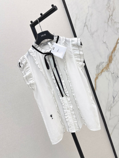 25SS silk sleeveless shirt