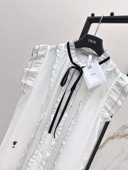 25SS silk sleeveless shirt