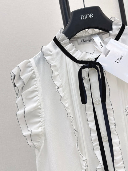 25SS silk sleeveless shirt